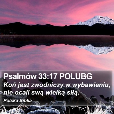 Psalmów 33:17 POLUBG Bible Verse Image