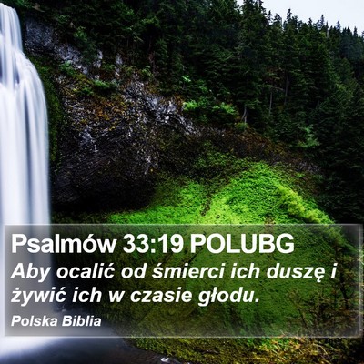 Psalmów 33:19 POLUBG Bible Verse Image