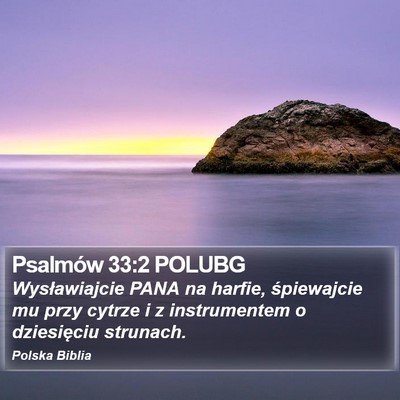 Psalmów 33:2 POLUBG Bible Verse Image
