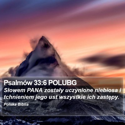 Psalmów 33:6 POLUBG Bible Verse Image