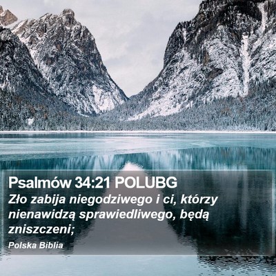 Psalmów 34:21 POLUBG Bible Verse Image