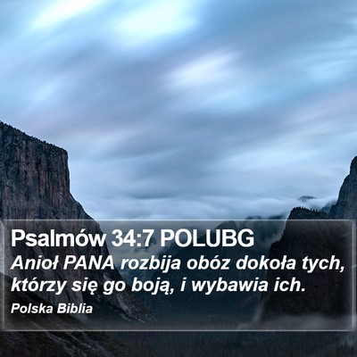 Psalmów 34:7 POLUBG Bible Verse Image