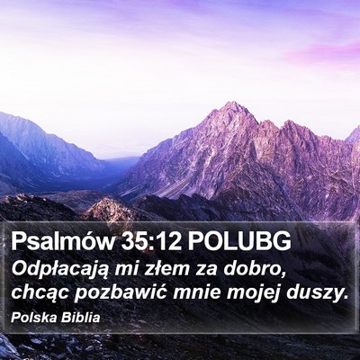 Psalmów 35:12 POLUBG Bible Verse Image