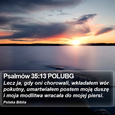 Psalmów 35:13 POLUBG Bible Verse Image