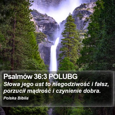 Psalmów 36:3 POLUBG Bible Verse Image