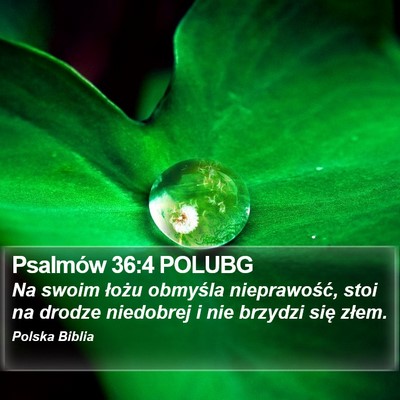 Psalmów 36:4 POLUBG Bible Verse Image