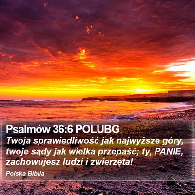 Psalmów 36:6 POLUBG Bible Verse Image