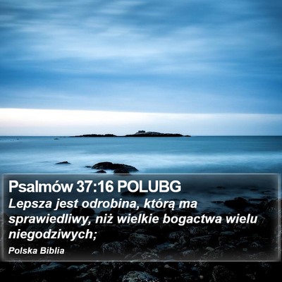 Psalmów 37:16 POLUBG Bible Verse Image