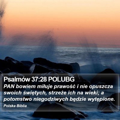 Psalmów 37:28 POLUBG Bible Verse Image
