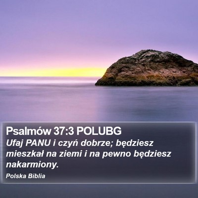 Psalmów 37:3 POLUBG Bible Verse Image