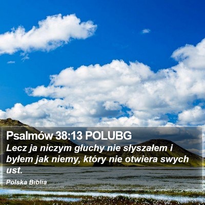 Psalmów 38:13 POLUBG Bible Verse Image