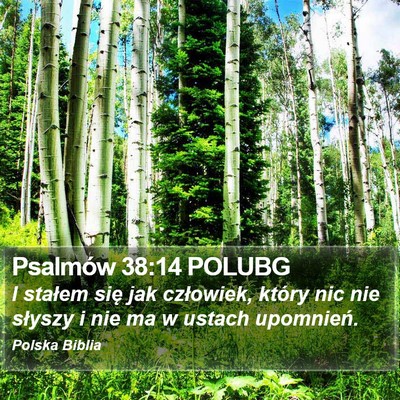 Psalmów 38:14 POLUBG Bible Verse Image