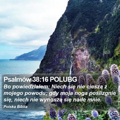 Psalmów 38:16 POLUBG Bible Verse Image