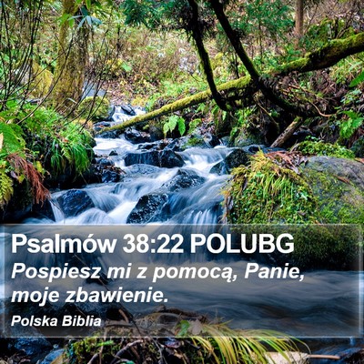 Psalmów 38:22 POLUBG Bible Verse Image