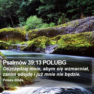 Psalmów 39:13 POLUBG Bible Verse Image
