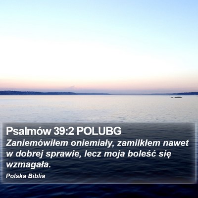 Psalmów 39:2 POLUBG Bible Verse Image