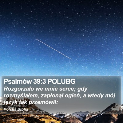 Psalmów 39:3 POLUBG Bible Verse Image