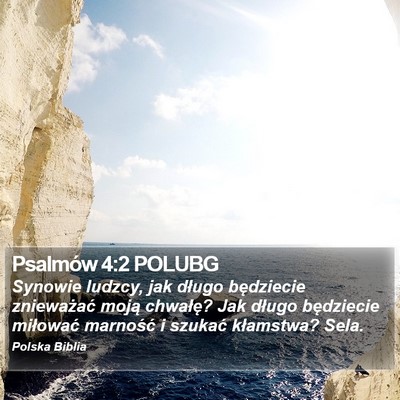 Psalmów 4:2 POLUBG Bible Verse Image