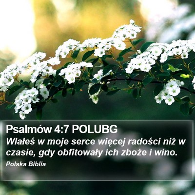 Psalmów 4:7 POLUBG Bible Verse Image