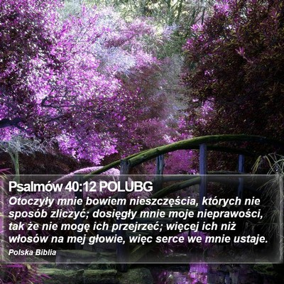 Psalmów 40:12 POLUBG Bible Verse Image