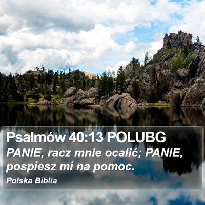 Psalmów 40:13 POLUBG Bible Verse Image