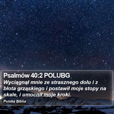 Psalmów 40:2 POLUBG Bible Verse Image