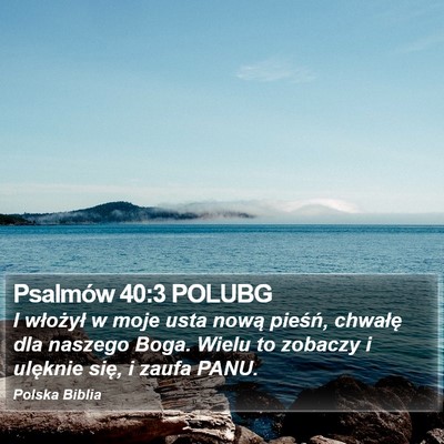 Psalmów 40:3 POLUBG Bible Verse Image