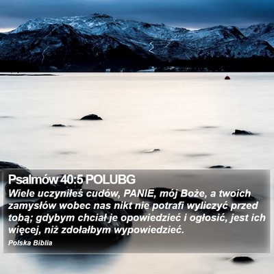 Psalmów 40:5 POLUBG Bible Verse Image