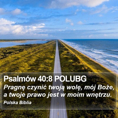 Psalmów 40:8 POLUBG Bible Verse Image