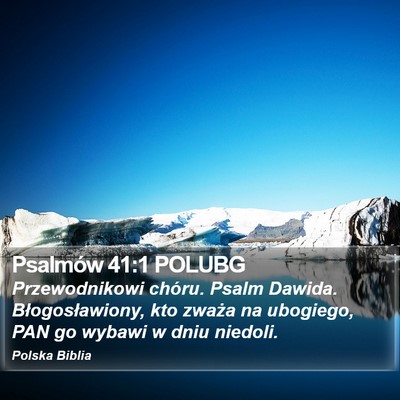Psalmów 41:1 POLUBG Bible Verse Image