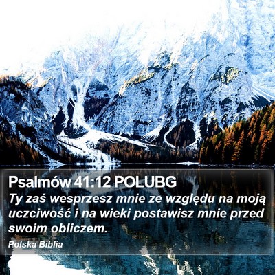 Psalmów 41:12 POLUBG Bible Verse Image