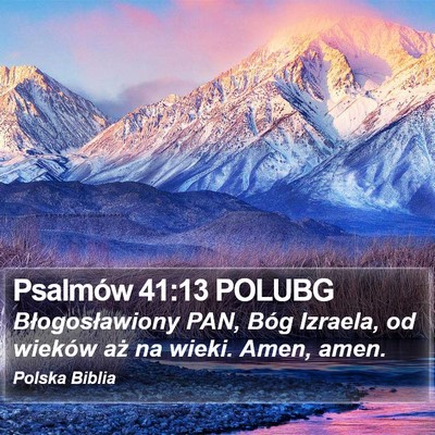 Psalmów 41:13 POLUBG Bible Verse Image