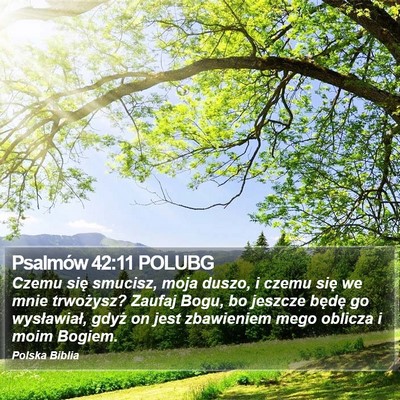 Psalmów 42:11 POLUBG Bible Verse Image