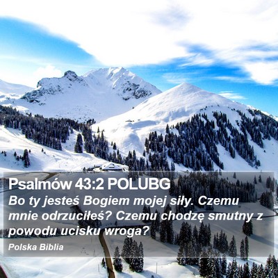 Psalmów 43:2 POLUBG Bible Verse Image