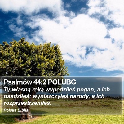 Psalmów 44:2 POLUBG Bible Verse Image