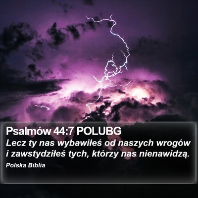 Psalmów 44:7 POLUBG Bible Verse Image
