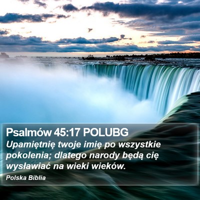 Psalmów 45:17 POLUBG Bible Verse Image