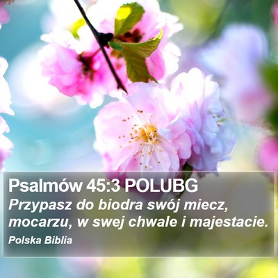 Psalmów 45:3 POLUBG Bible Verse Image