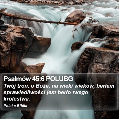 Psalmów 45:6 POLUBG Bible Verse Image