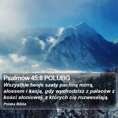 Psalmów 45:8 POLUBG Bible Verse Image