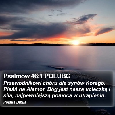 Psalmów 46:1 POLUBG Bible Verse Image