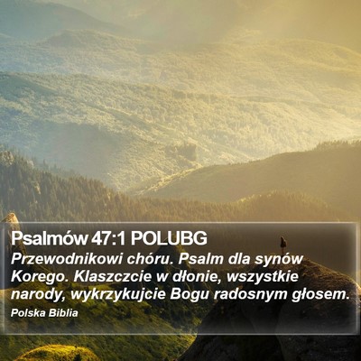 Psalmów 47:1 POLUBG Bible Verse Image