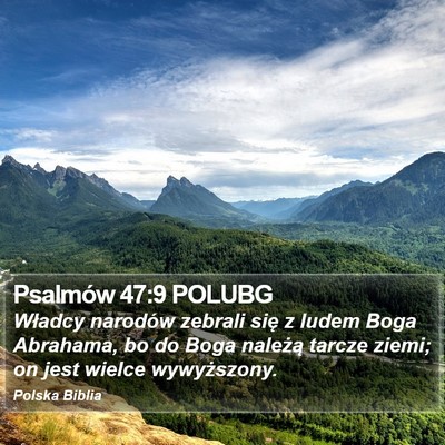 Psalmów 47:9 POLUBG Bible Verse Image