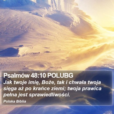 Psalmów 48:10 POLUBG Bible Verse Image