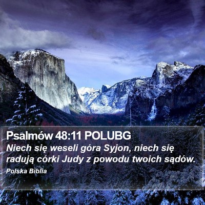 Psalmów 48:11 POLUBG Bible Verse Image