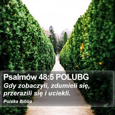 Psalmów 48:5 POLUBG Bible Verse Image