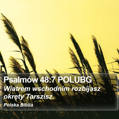 Psalmów 48:7 POLUBG Bible Verse Image