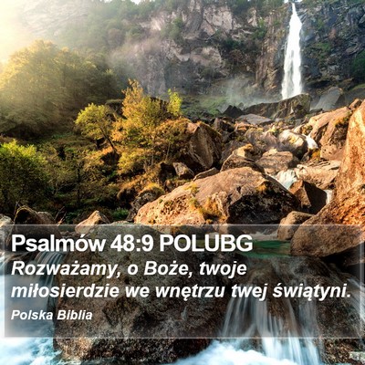 Psalmów 48:9 POLUBG Bible Verse Image