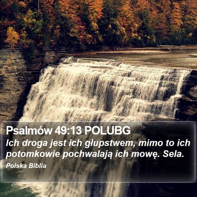 Psalmów 49:13 POLUBG Bible Verse Image