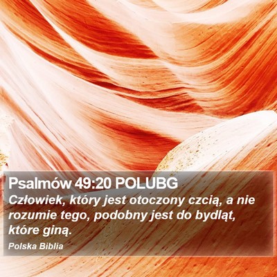 Psalmów 49:20 POLUBG Bible Verse Image